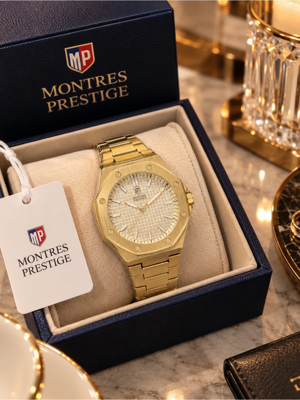 Montres Prestige x Invicta MPW-0247 Gold 44mm Men’s Watch NWT